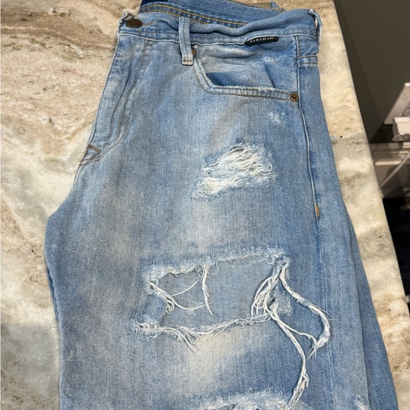 Zara Ripped Jean Shorts - Picture 7 of 7